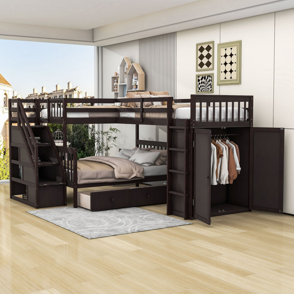 L shaped outlet 3 bunk beds